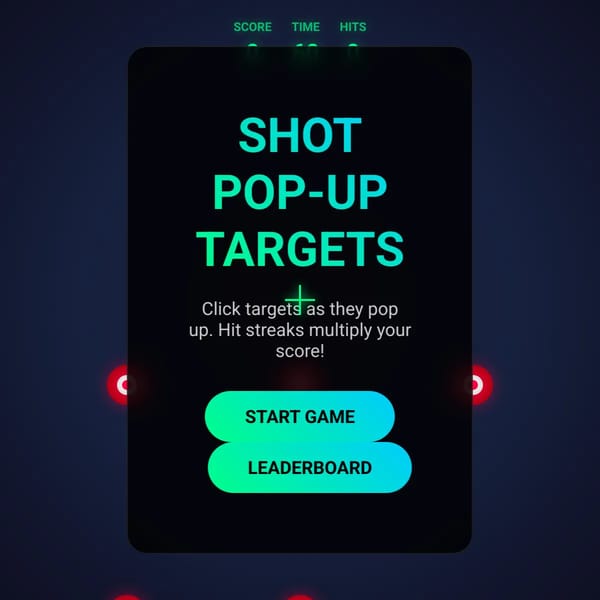 Shot Pop-up Targets