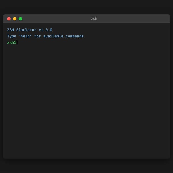 ZSH Shell Simulator
