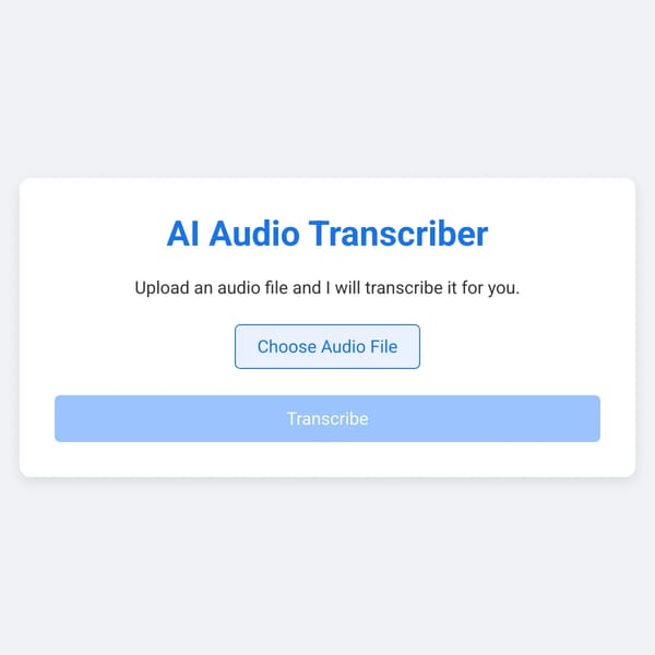 AI Audio Transcriber