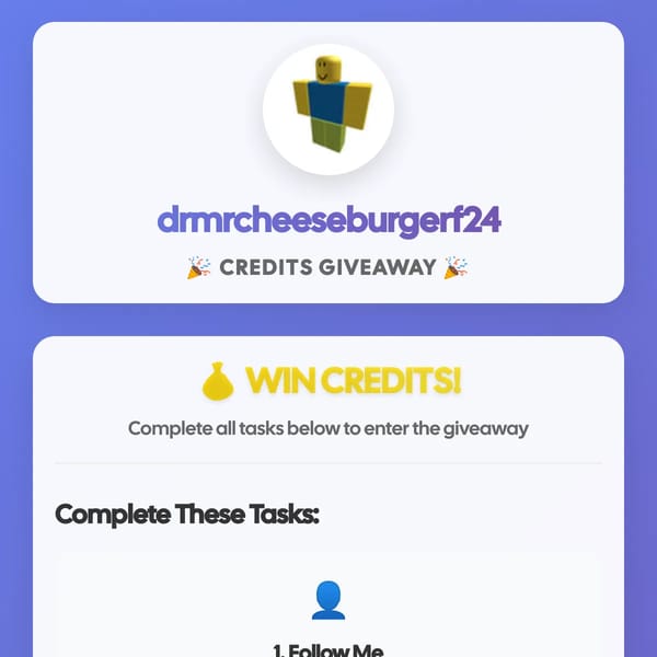 Win Credits Giveaway!