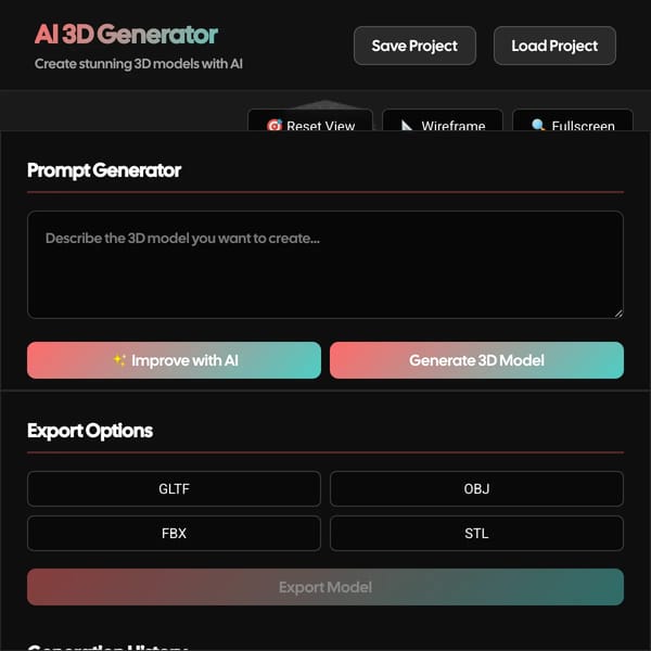 AI 3D Generator