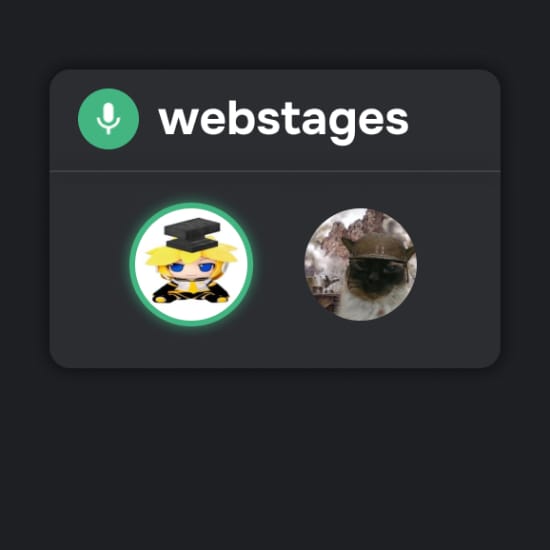 [🔊VOICE CHAT] webstages