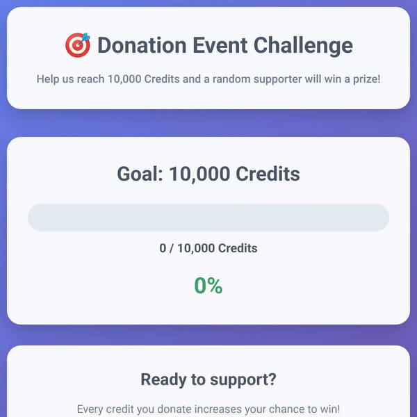 Donation Event - Win Big!