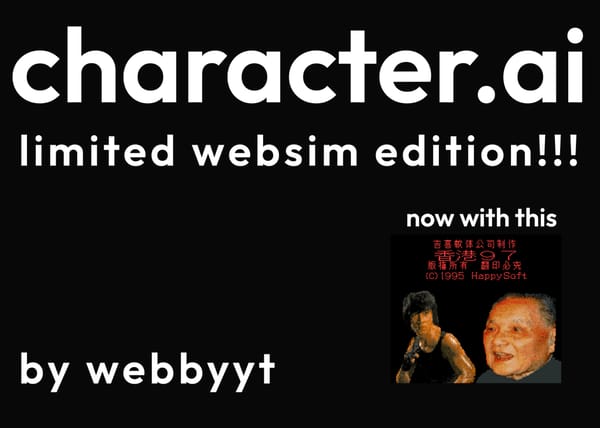character.ai (Limited Websim Version)