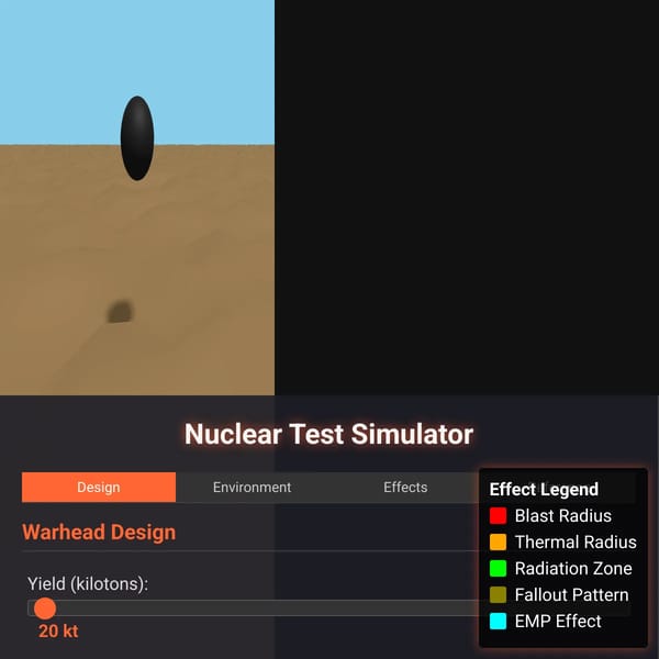 Nuclear Test Simulator