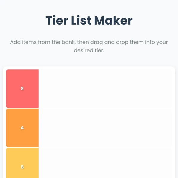 Tier List Maker