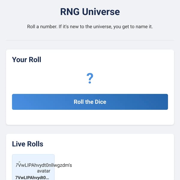 RNG Universe