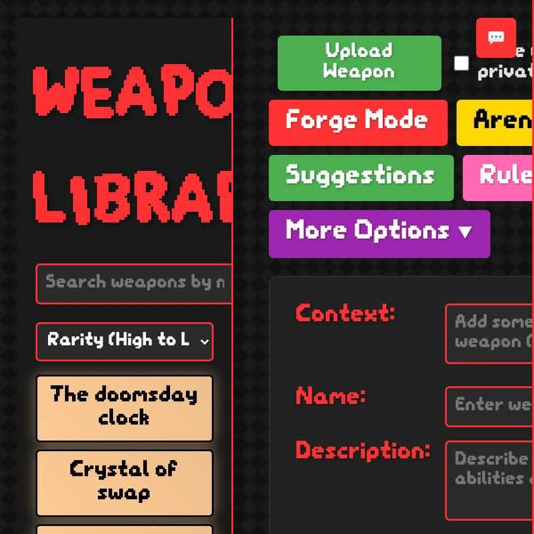 The Weapon Forge Archive (archived v518)