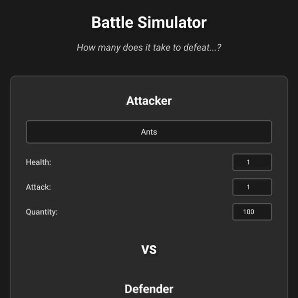 Battle Simulator