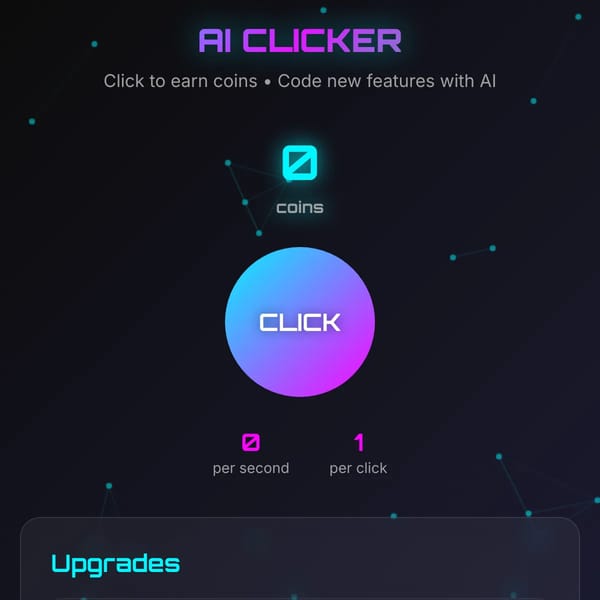 AI Clicker - Code Your Game