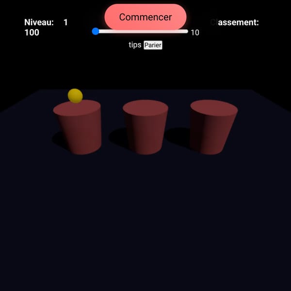 3.5D Cups & Ball Challenge