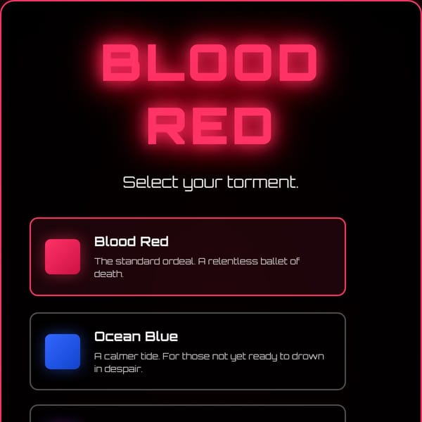 Blood Red.