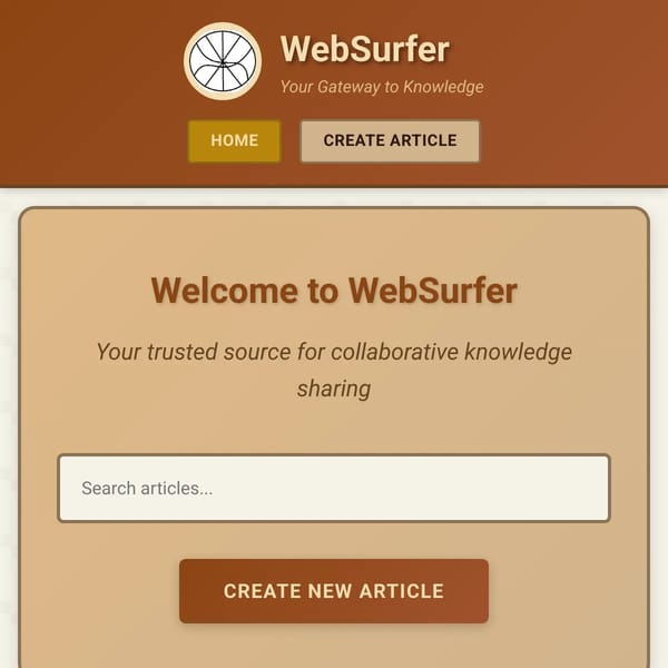 WebSurfer - The Free Encyclopedia
