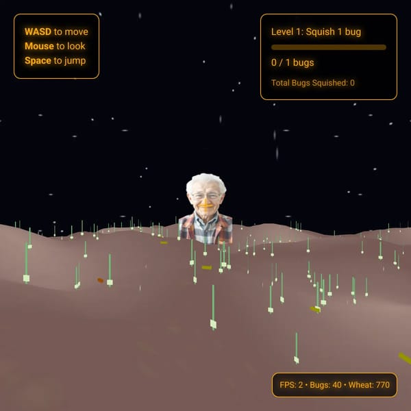squish bugs while grandpa talks about the war under the stars
