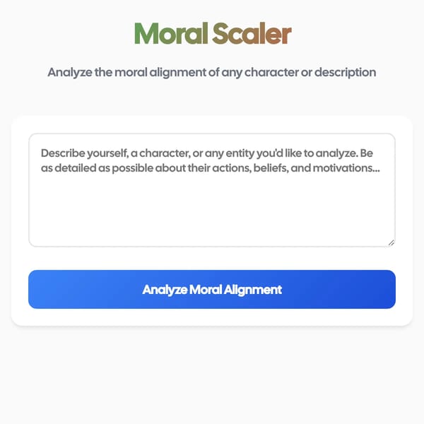 Moral Scaler