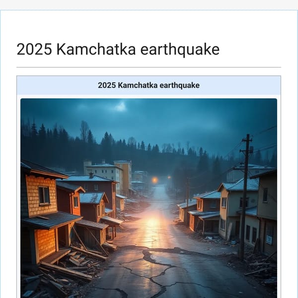 Earthquake Information Page