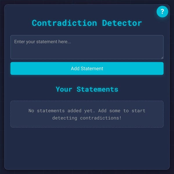 Contradiction Detector