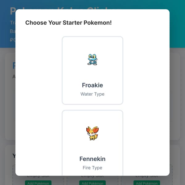 Pokemon Kalos Clicker