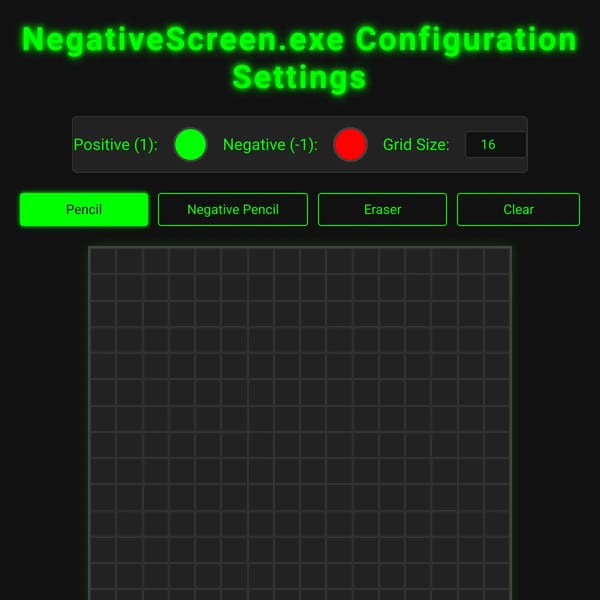NegativeScreen Matrix Editor