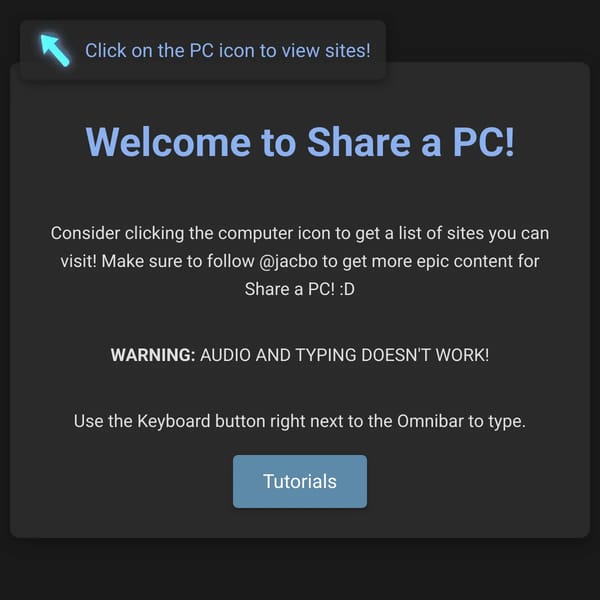 Welcome Page