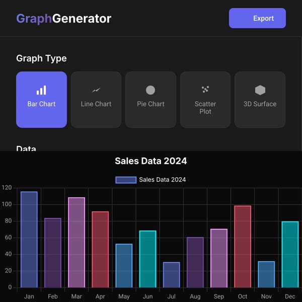 Graph Generator - Interactive Data Visualization