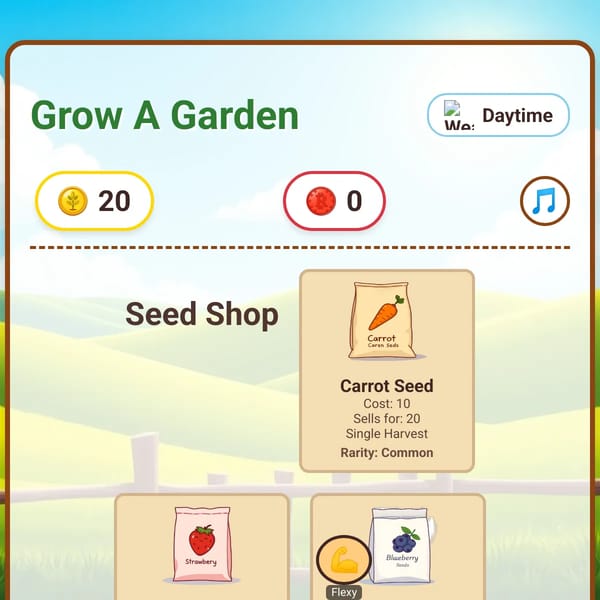 Grow A Garden