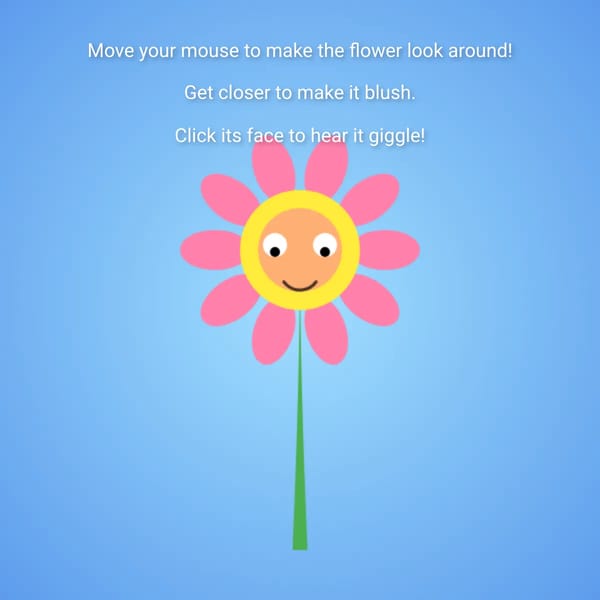 Interactive Cute Flower