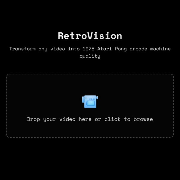 RetroVision - 1975 Atari Pong Style Video Converter