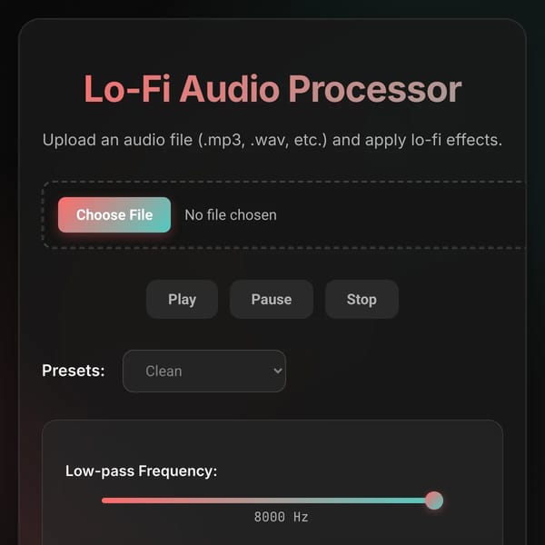 Lo-Fi Audio Processor