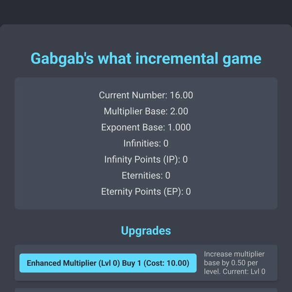 Gabgab's what incremental game