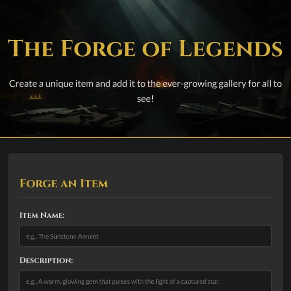 Infinite item shop