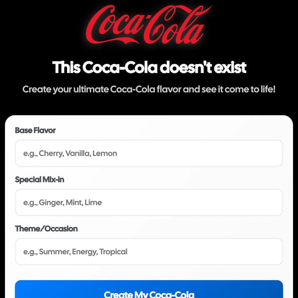 This Coca-Cola doesn't exist
