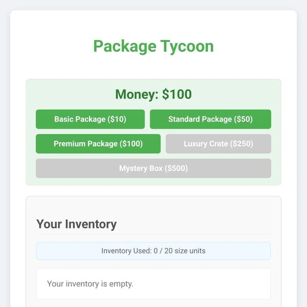 Package Tycoon