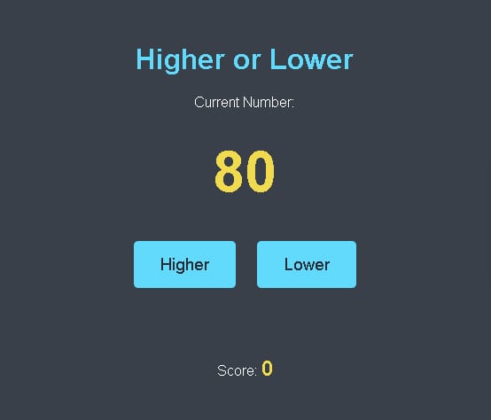 higher or lower