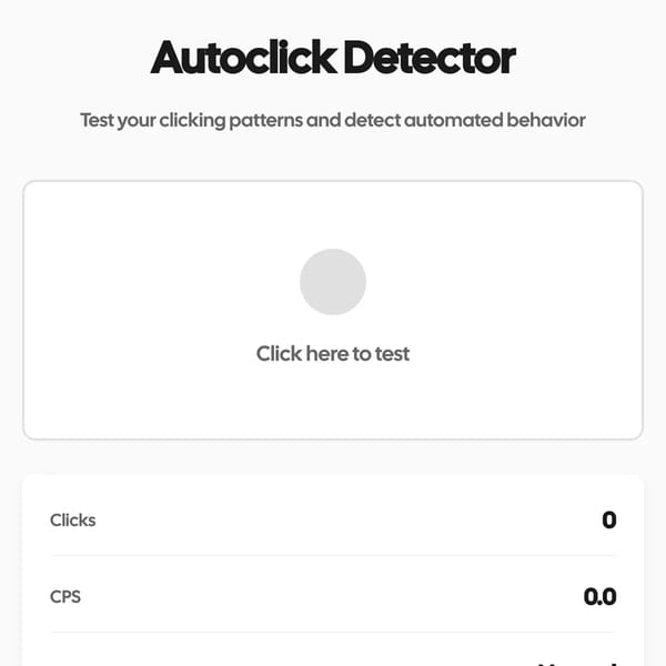 Autoclick Detector