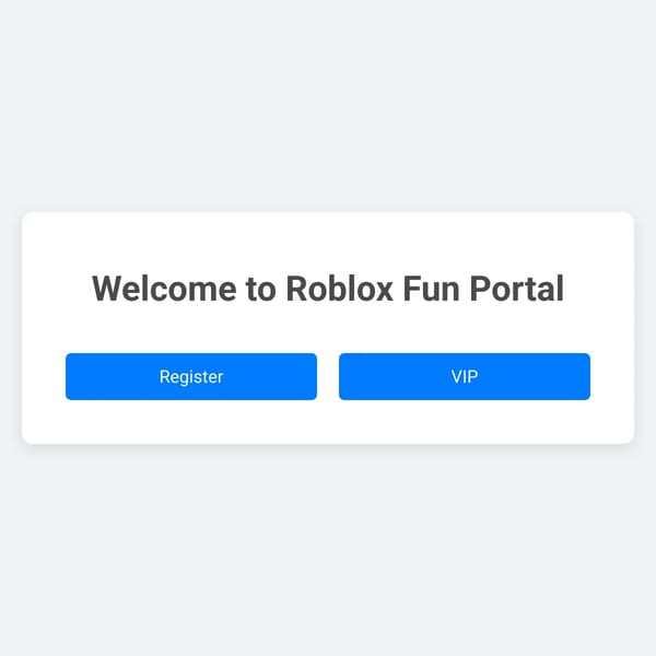 Roblox Fun Portal