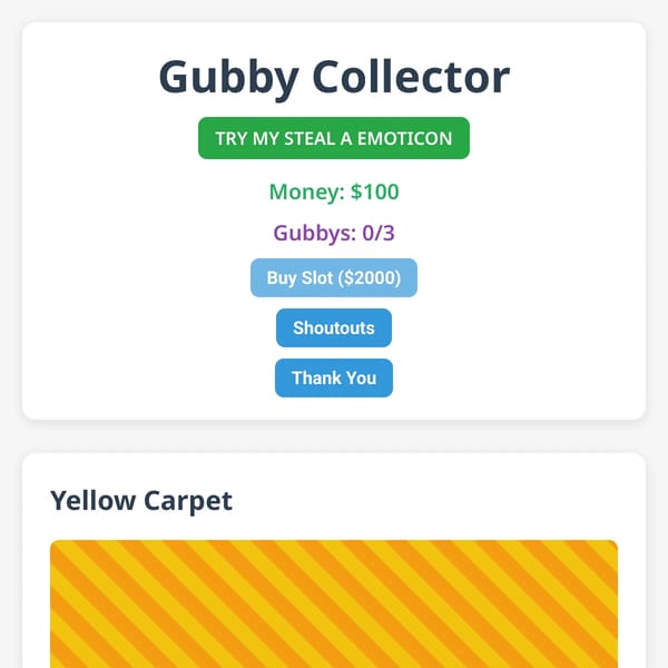 Gubby Collector but with prismatics and cheats