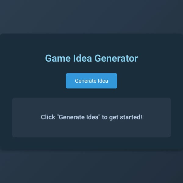 Game Idea Generator
