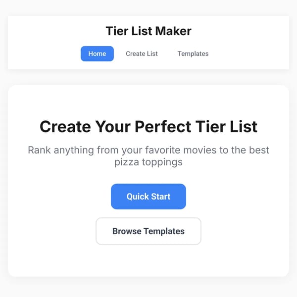 Tier List Maker - beta