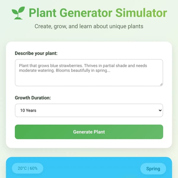 Plant Generator Simulator