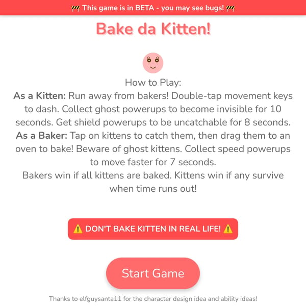 Bake da Kitten! BETA 