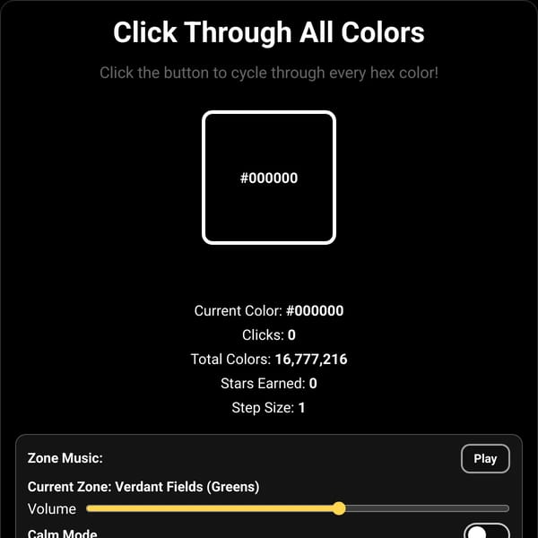 Click Through All Colors but NO COOLDOWNS?!