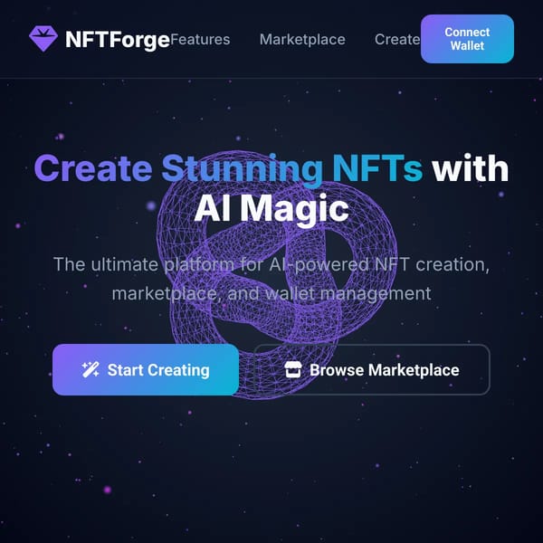 NFTForge - AI-Powered NFT Creation & Marketplace