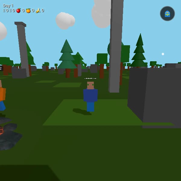 Survival game 3d template