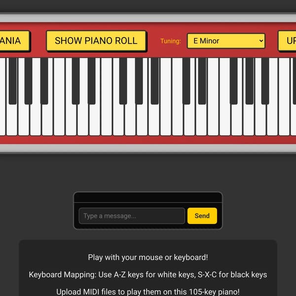Crappy $10 Piano