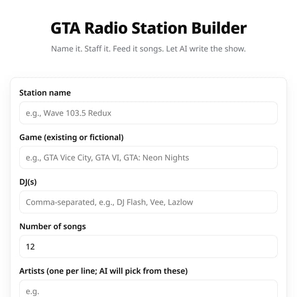 This GTA Radio Station Doesn't Exist