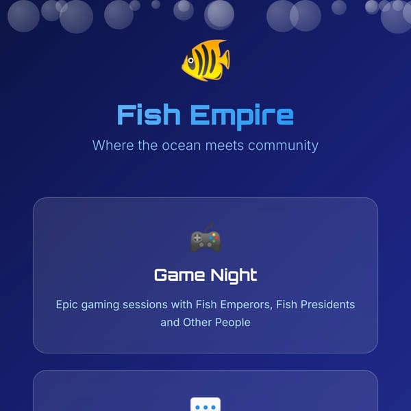 Fish Empire - Join Our Discord Community
