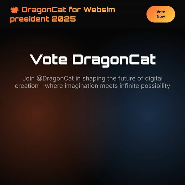 DragonCat Websim 2025 President Campaign