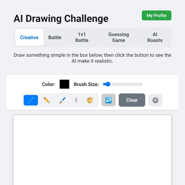 Draw An Image, AI Makes It Better! (Eraser Tool)