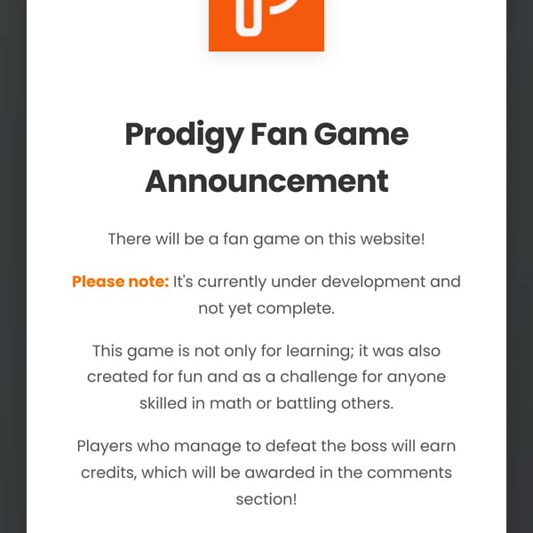 Prodigy: Strings of Chaos: The Dark Ascension (fan game)